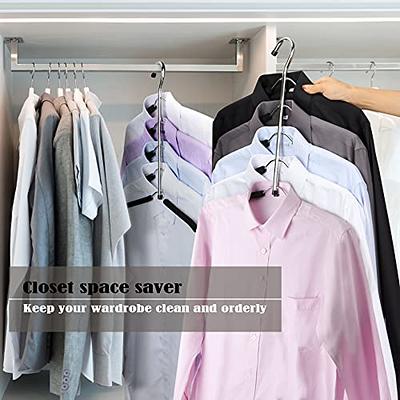 2 PCS Space Saving Hangers, Closet Organizer Hangers Space Saving, Hanger  Organizer, Closet Hangers, Shirt Organizer, Closet Hangers Space Saver