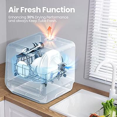 Portable Countertop Dishwasher with a Built-in 5L Water Tank, No Hookup  Needed