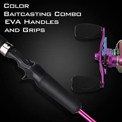 Sougayilang Baitcaster Combo, 2-Piece Fishing Rod and Reel Combo, Purple  Fishing Pole with Baitcasting Reel Set for Freshwater-2.1m with Left Handle  Reel - Yahoo Shopping