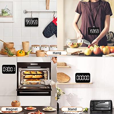 Digital Kitchen Timer For Cooking: Magnetic Countdown Timer With Large Led  Display, Adjustable Volume And Brightness, Easy To Use For Children Elderly