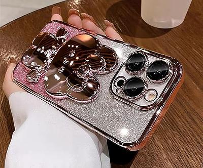 For iPhone 13 Pro Max 13 12 Pro Max Diamond Glitter Mirror Girl