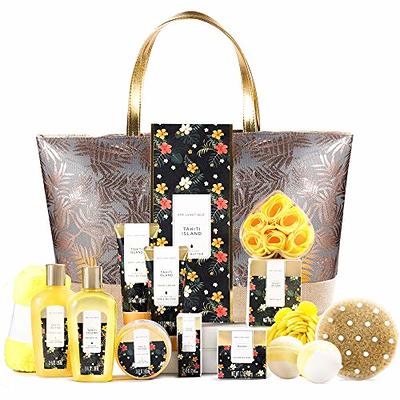 Spa Luxetique Gift Set for Women - 15 Pcs Vanilla Scent Gift Bath Baskets 