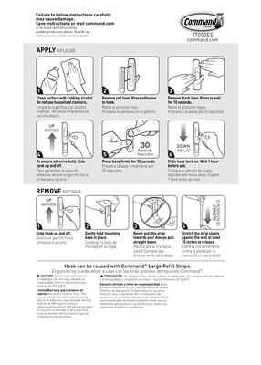 Command X-Large White Adhesive Storage/Utility Hook (10-lb