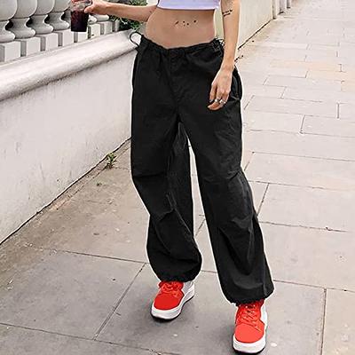 Pants Capris Y2K Aesthetic Outfits Casual High Waist Loose Wide