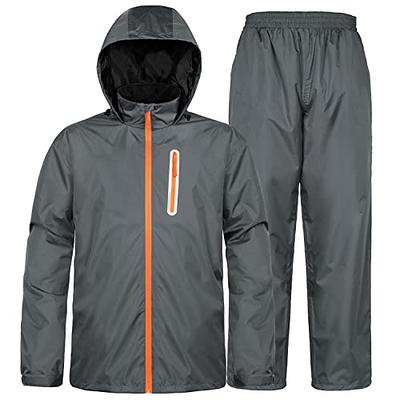 JAEZZIY Rain Suits for Men Women Waterproof Lightweight Hooded Breathable  Rain Gear Raincoat for Fishing Hiking Cycling (Grey L) - Yahoo Shopping