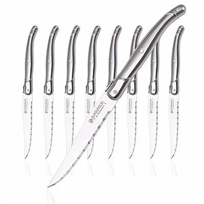 LAGUIOLE set of 8 Steak Knife Set D'or -Gold & Black- Free Shipping