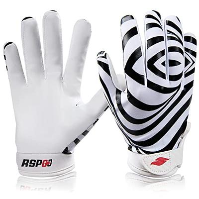 : RSPGO Kids Football Gloves Youth Enhanced Grip