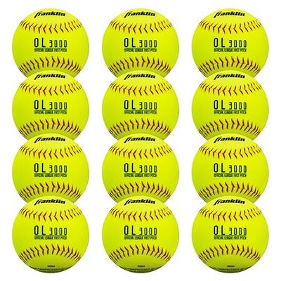  Franklin Sports Foam Practice Softballs - (4) USA Softball  Official Size Foam Softballs for Kids - Squishy Foam Softball Balls - Great  for Youth Training + Practice, Yellow : Sports & Outdoors