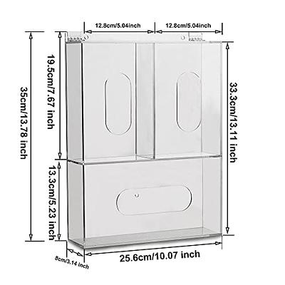 Aphbrada Large Trash Bag Dispenser Roll Holder, Wall Mount Acrylic