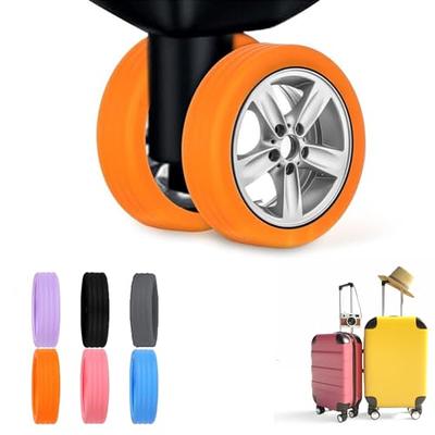 8PCS/Set Silicone Suitcase Wheels Protection Cover Travel Luggage  Accessories