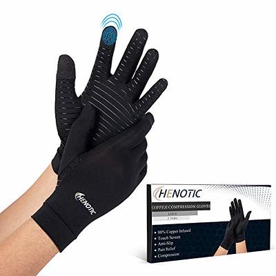 Arthritis Gloves with Grips - Men & Women Textured Fingerless Compression -  Open Finger Hand Gloves for Rheumatoid and Osteoarthritis - Arthritic Joint  Pain Relief for Computer Typing 