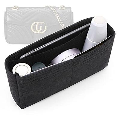 OAikor Purse Organizer Insert Fit for GG Marmont Matelasse & Mini Shoulder Bag Beige (Miniature, Felt)