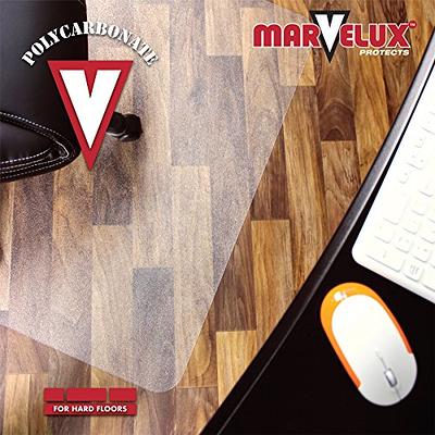 Marvelux 36 x 48 Polycarbonate (PC) Lipped Chair Mat for Hard Floors