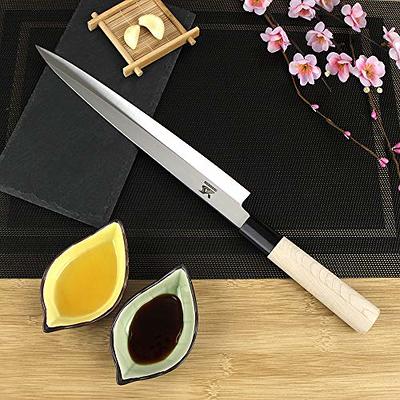 BIGSUNNY Knife Set, Kitchen Knife Set with Pakkawood Handle, Sharp