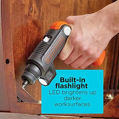 BLACK+DECKER PD400LG 3.6-Volt 2-Position Cordless Twist Screwdriver with  Light Ring 