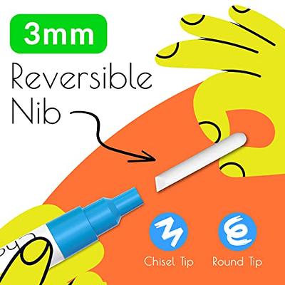 Chalkola 10 Fine Tip Liquid Chalk Markers for Chalkboard Signs, Blackboard,  Window, Labels, Bistro, Glass, Car (10 Pack 3mm) - Wet Wipe Erasable Ink