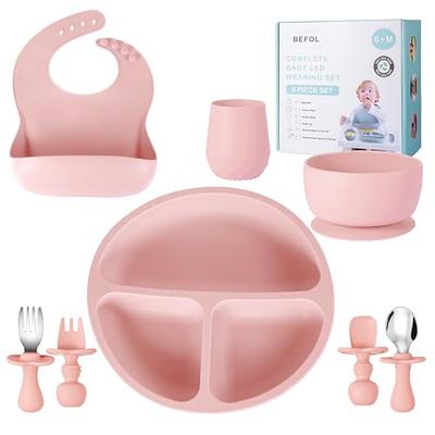 SUPEI FEIKY Baby Feeding Supplies Baby Fruit Spoon and Bib BPA Free Baby Food Feeder(Pink)