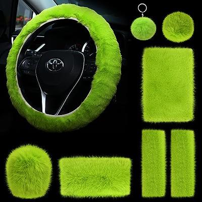 Fuzzy Car Accessories, Steering Wheel Cover, Gear Shift Knob Cover