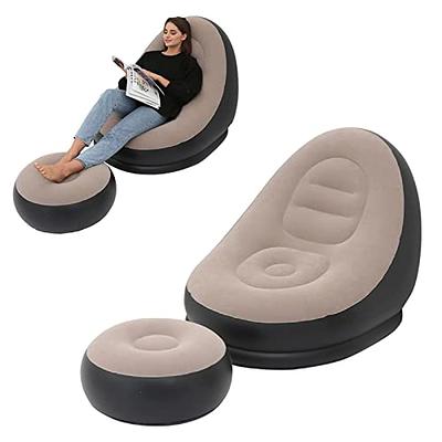 Inflatable Chair with Foot Rest Set