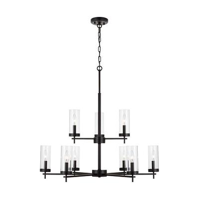 LNC Modern Large Plated Brass Dining Room Chandelier Lighting 5