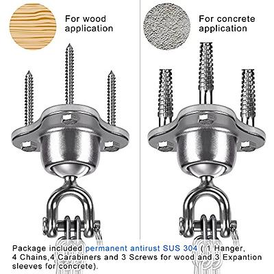 Heavy Duty Spring Hanging Kit Extension Hammock Spring Suspension Hook with  Swivel Carabiners for Hammock Swing Chair Boxing Punching Bag and Aerial on  OnBuy