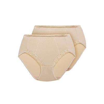 Plus Size Women's Control Top Shaping Panties by Exquisite Form in Nude  (Size 2XL) - Yahoo Shopping