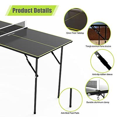  GYMAX Indoor Table Tennis Table Set, Folding Ping