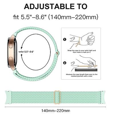 GEAK Compatible with Samsung Watch 5 Band/Galaxy Watch 5 Pro Bands/Samsung Watch 4 Band 40mm 44mm/Galaxy Watch Active 2 40mm/44mm,20mm Breathable