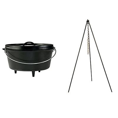 Lodge L8DOLKPLT Cast Iron Dutch Oven with Dual  