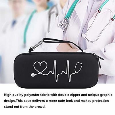 HESPLUS Stethoscope Case for 3M Littmann Classic III Lightweight II S.E  Cardiology IV Diagnostic MDF Acoustica Deluxe Stethoscopes Extra Room for  LED Penlight Scissors and Nurse Accessories Pink S Pink