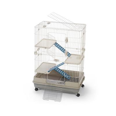 Full Cheeks, Customizable Small Pet Habitat - Includes Cage, Hideaway, Hay Feeder, Bowl, and Bot, Size: 41.6L x 27.5W 19.6H | PetSmart