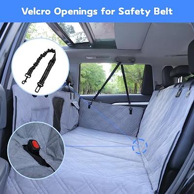 Dog Car Seat Cover for Back Seat, Durable Anti-Scratch Nonslip Waterproof Dog  Car Hammock with Mesh Window for Cars, SUVs & Trucks 