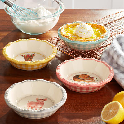 The Pioneer Woman Sweet Romance Mini 4.75-inch Ceramic Pie Pan Set, 4 Pack  - Yahoo Shopping