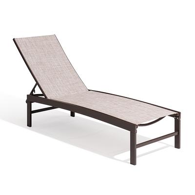 Crestlive Products Patio chaise lounge Set of 2 Aluminum Frame In