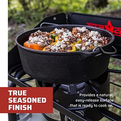 Camp Chef Pre-Seasoned 12-Quart Cast Iron Dutch Oven 