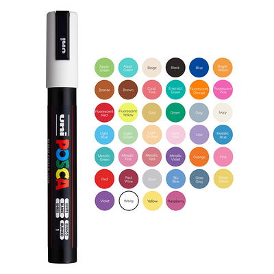 Posca Markers, Soft Colors Set of 8, Medium Tip