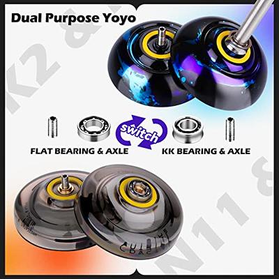 MAGICYOYO Professional Yoyo N11 Unresponsive yoyo for Advanced Yoyo  Players, Dual Yoyo for Beginners, Pro Yoyo with 12 Yoyo Strings, Yoyo Case  Bag