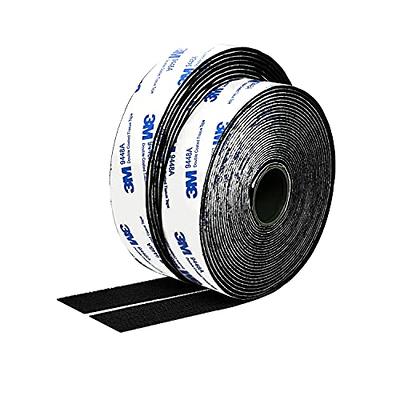 Hook and Loop Strips with Adhesive, Heavy Duty Hook & Loop Straps Tape with  Strong Sticky Back, Industrial Fastener for Cloth, Office, Home