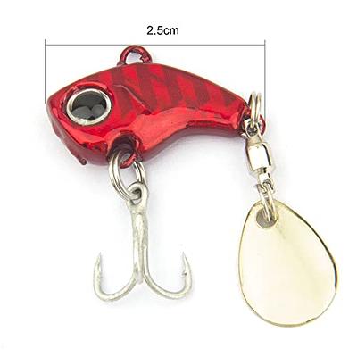 Cheap 5pcs Rotating Metal VIB Vibration Bait Spinner Spoon Fishing