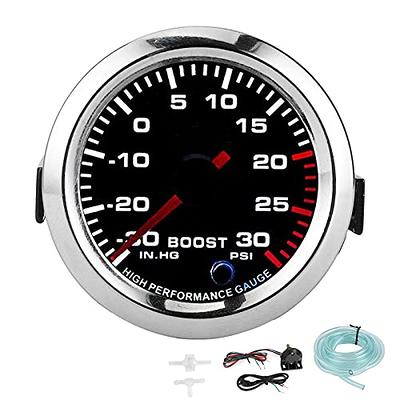 52mm Ladedruck Anzeige KFZ Auto Turbo Boost Gauge 7 Farben LED