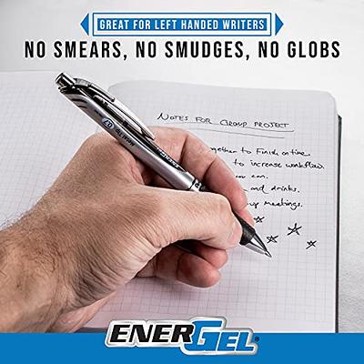 Pentel EnerGel NV Liquid Gel Pens, 0.7 mm, Medium Point, Black Ink, 12-Pack