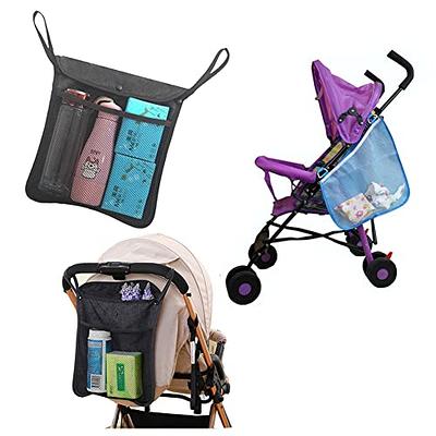 HAMUR Baby Bag Organizer, Portable Stroller Mini Diaper Bag Pouches Travel Gear, Foldable Newborn Baby Essentials Carriage Bag for Boys & Girls