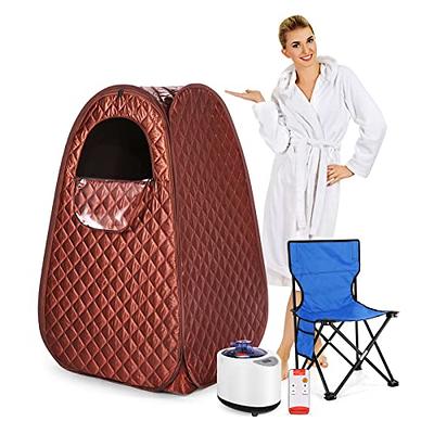 Portable Sauna Tent, Foldable One Person Full Body Spa for Detox Therapy  Without Sauna Steamer