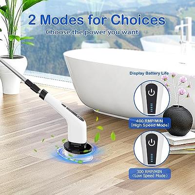 Electric Spin Scrubber Cordless Rechargeable Bathroom Scrubber