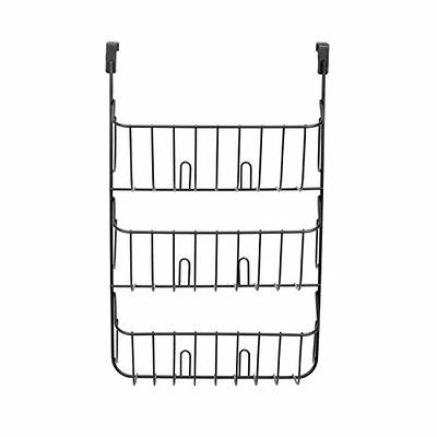 Spectrum Diversified Organizer & Lid Holder, Kitchen Storage Fits Over The Cabinet Door, Cookware & Plastic Container Lid