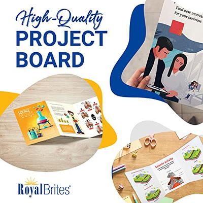 Royal Brites Tri Fold Project Board 28 x 40 White - Office Depot