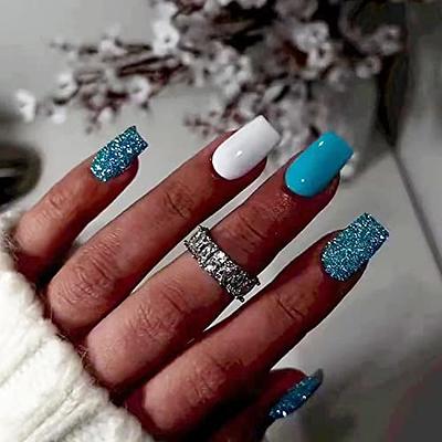 72 Beautiful Blue Acrylic Nails Ideas That Are Trending This Year | Long acrylic  nail designs, Blue acrylic nails, Summer acrylic nails