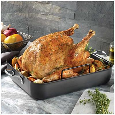 16-Inch x 12-Inch Nonstick Roaster with Reversible Rack