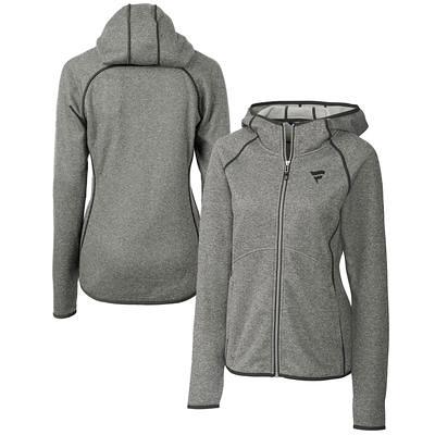 San Francisco 49ers Cutter & Buck Women's Mainsail Sweater-Knit Full-Zip  Jacket - Heathered Gray