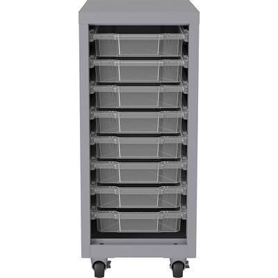 Mobile Cubbie Tower with Clear Tubs